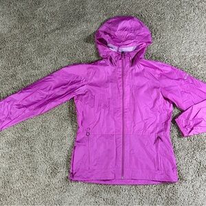 Columbia Zip Up Windbreaker Rain Jacket Magenta